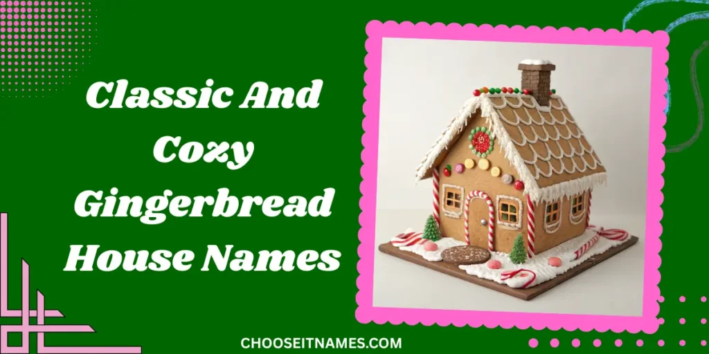 classic and cozy gingerbread house names
