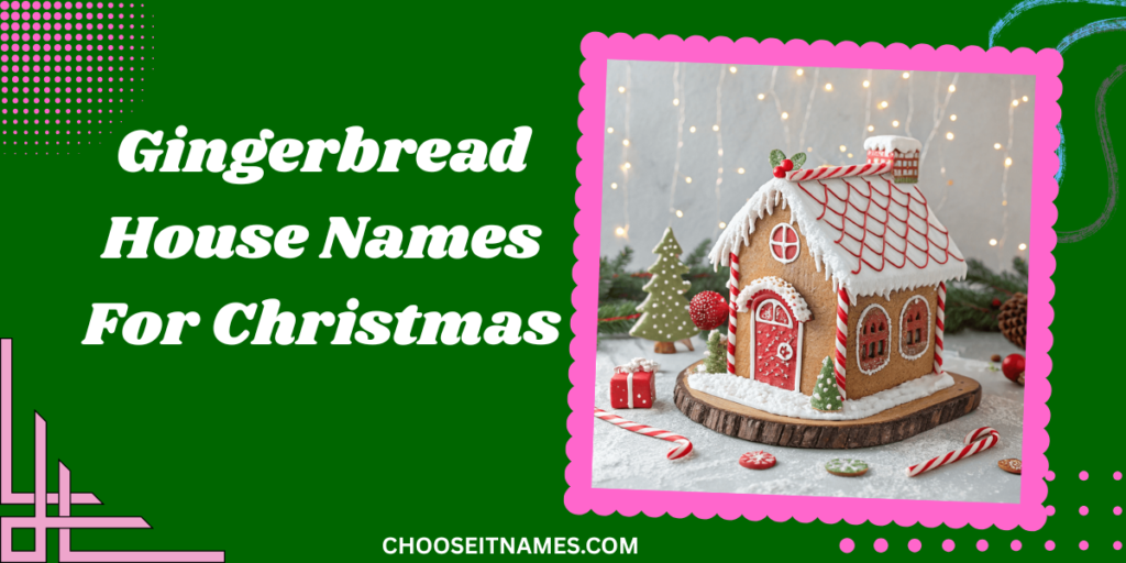 gingerbread house names for christmas