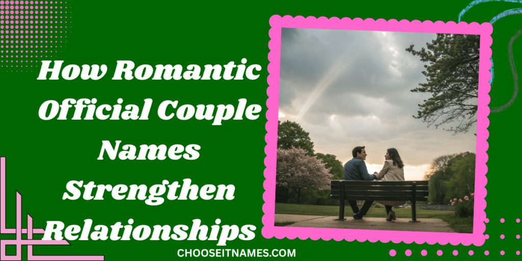 how romantic official couple names strengthen relationships