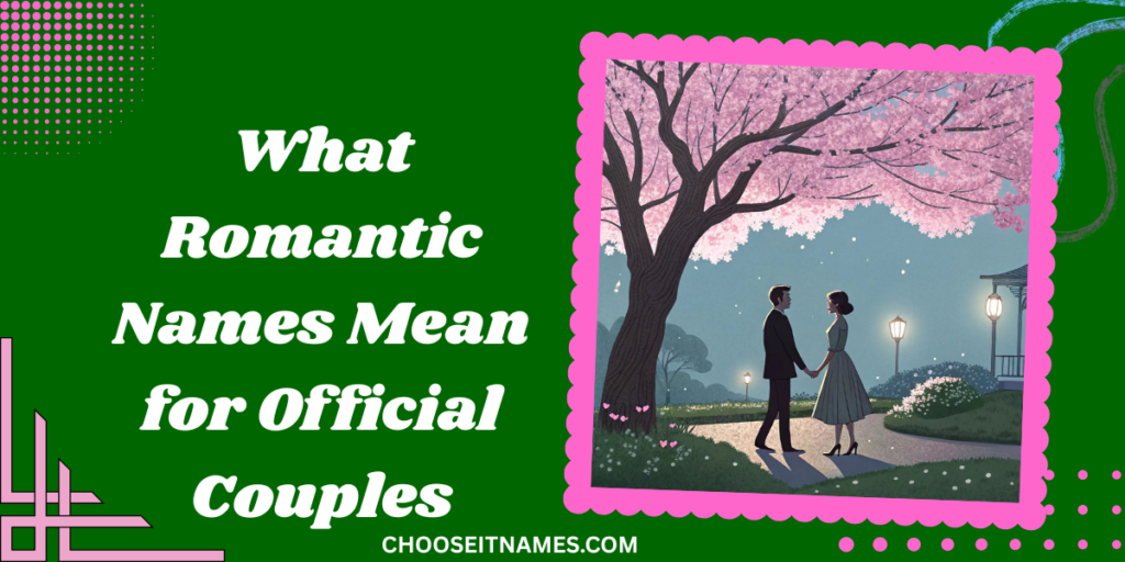 what romantic names mean for official couples