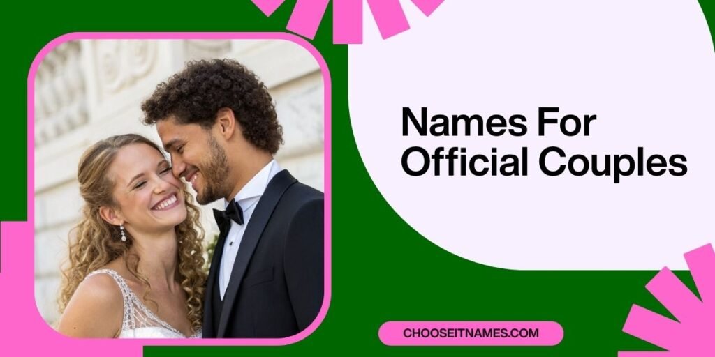 names for official couples