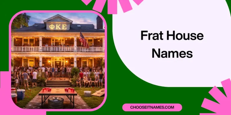 Top-Tier Frat House Names For A Strong Identity