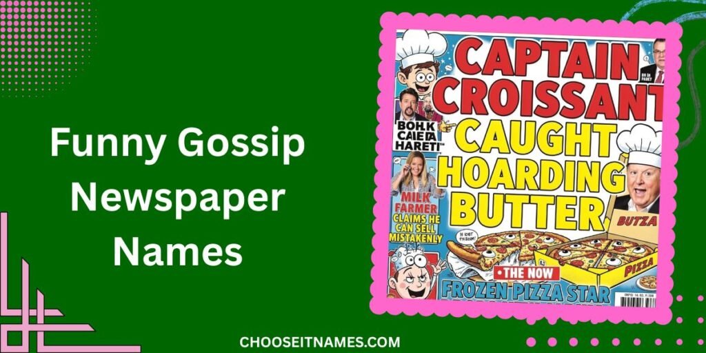Funny Gossip Newspaper Names