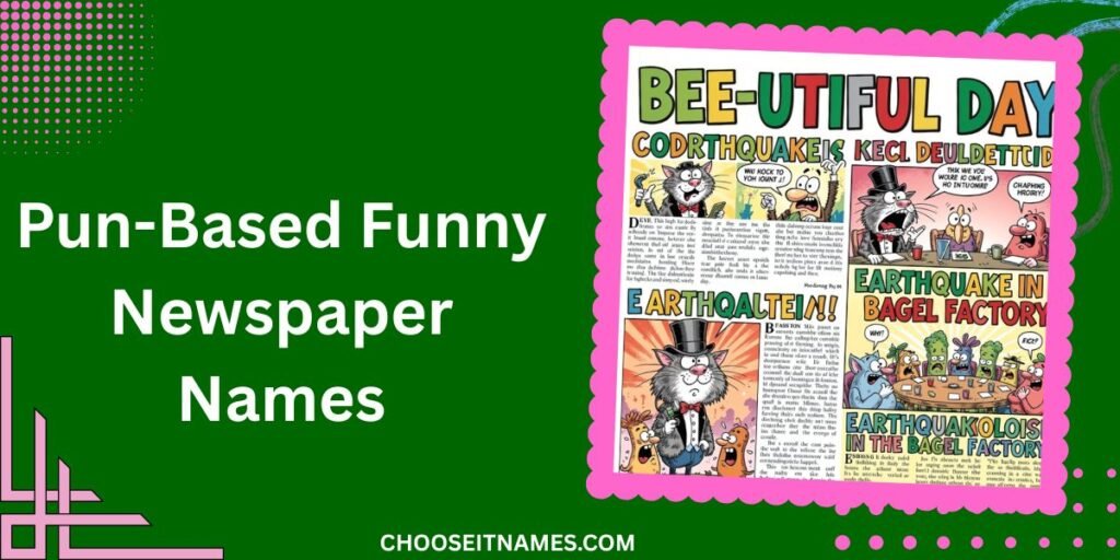 Pun-Based Funny Newspaper Names