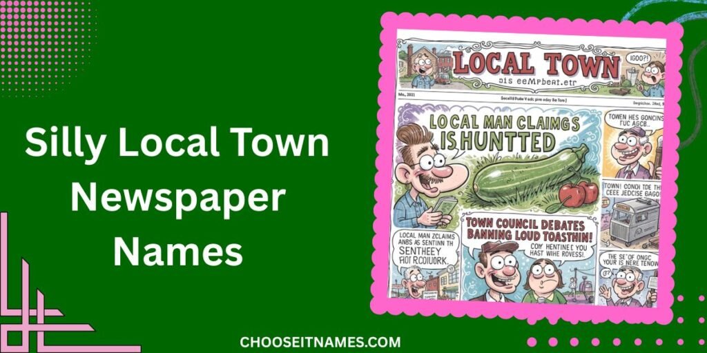 Silly Local Town Newspaper Names