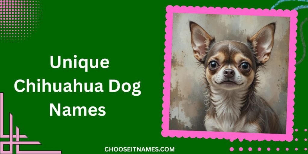 Unique Chihuahua Dog Names